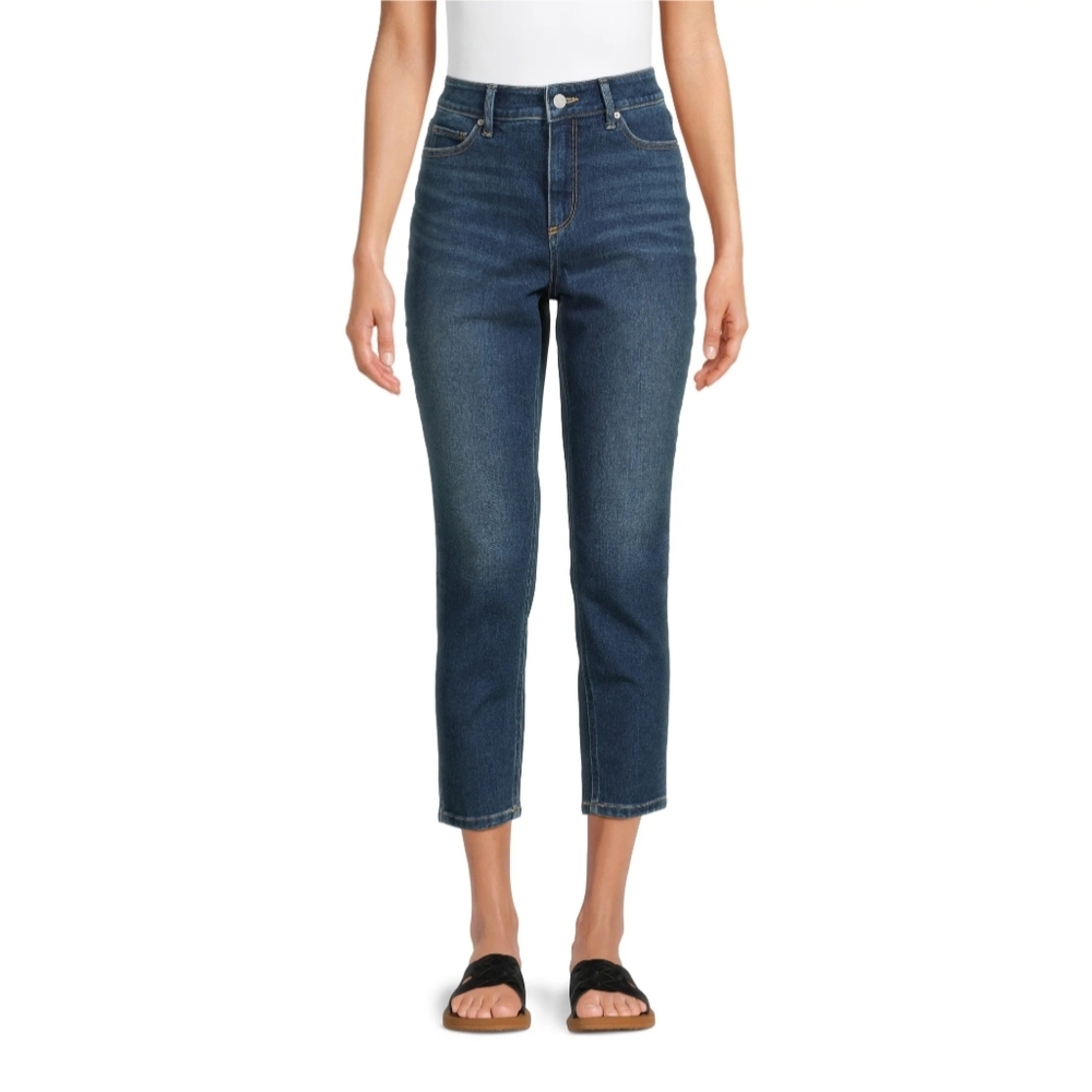 Time and Tru Women's Size 18 High Rise Mom Jeans Dark Wash